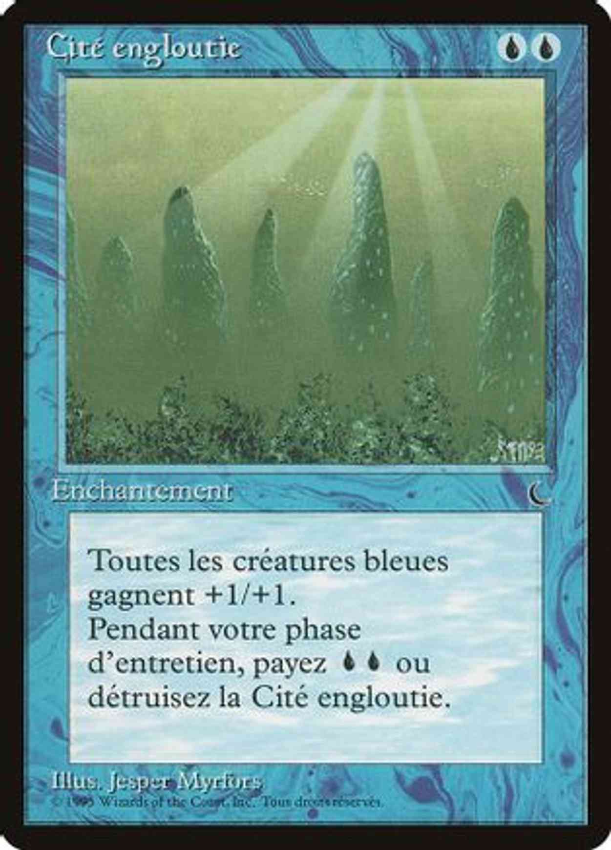Sunken City (French) - "Cite engloutie" magic card front