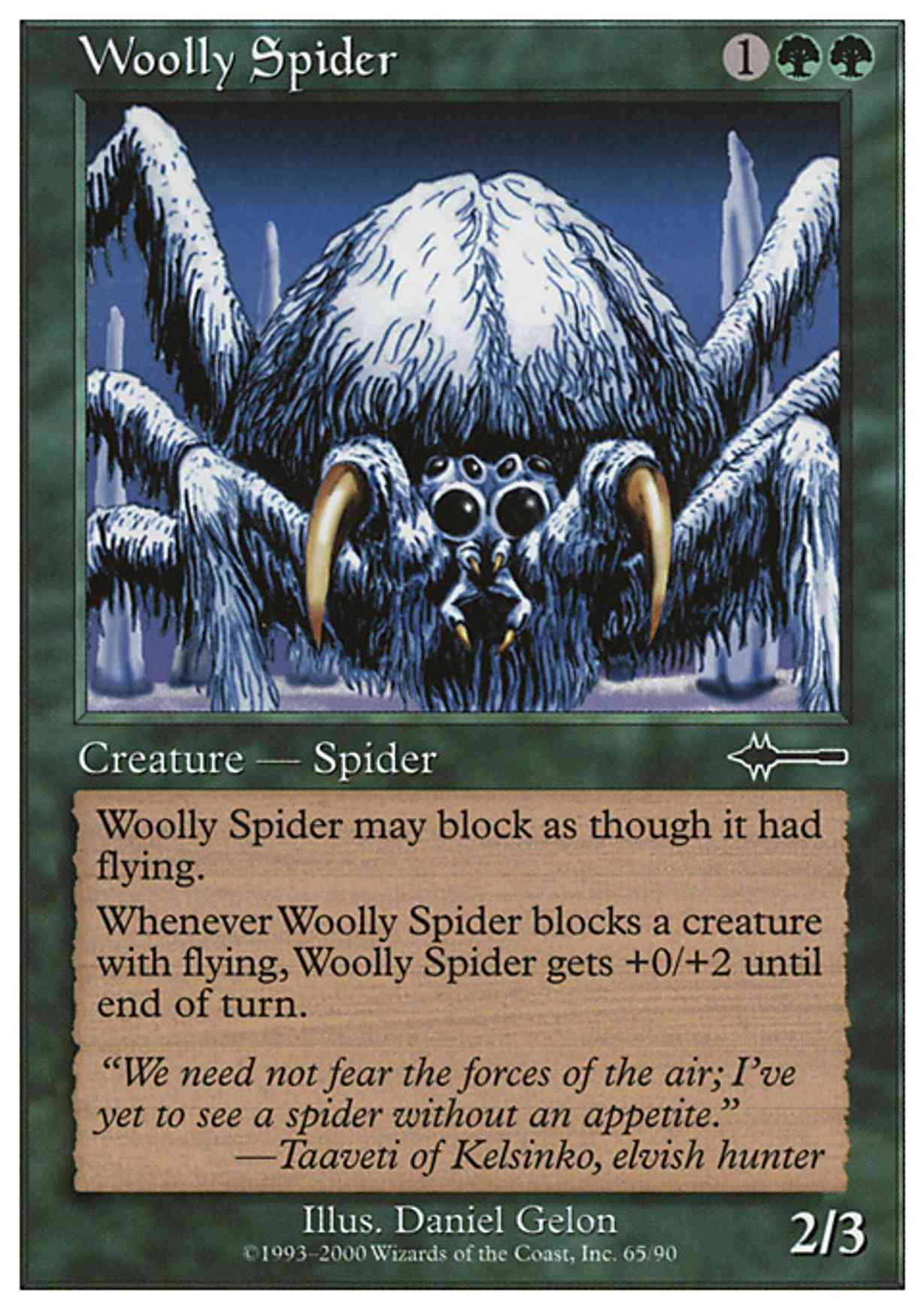 Woolly Spider magic card front