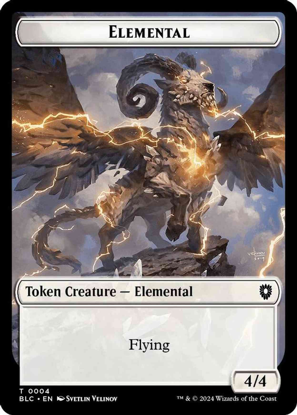 Elemental // Cat Double-Sided Token magic card front