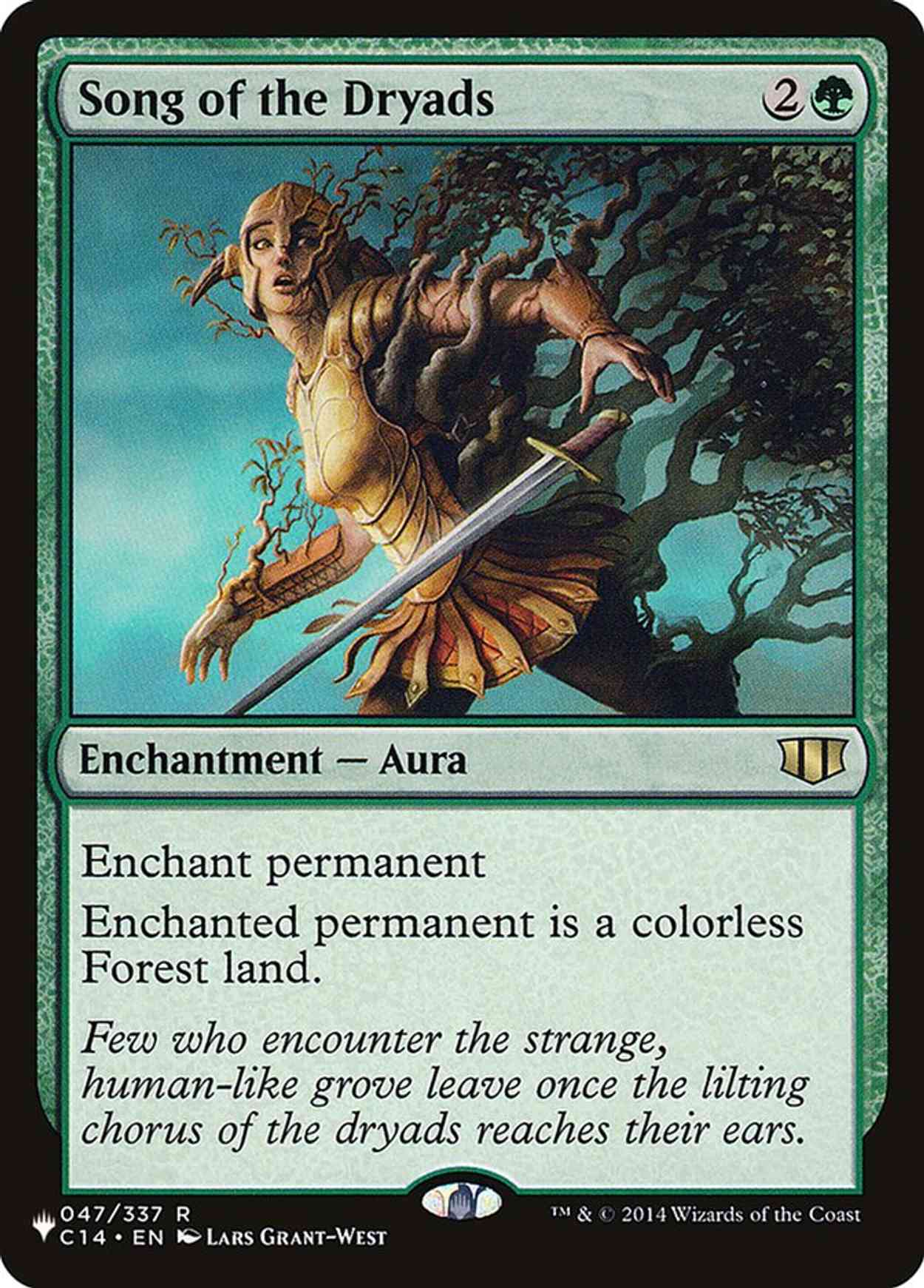 Song of the Dryads magic card front