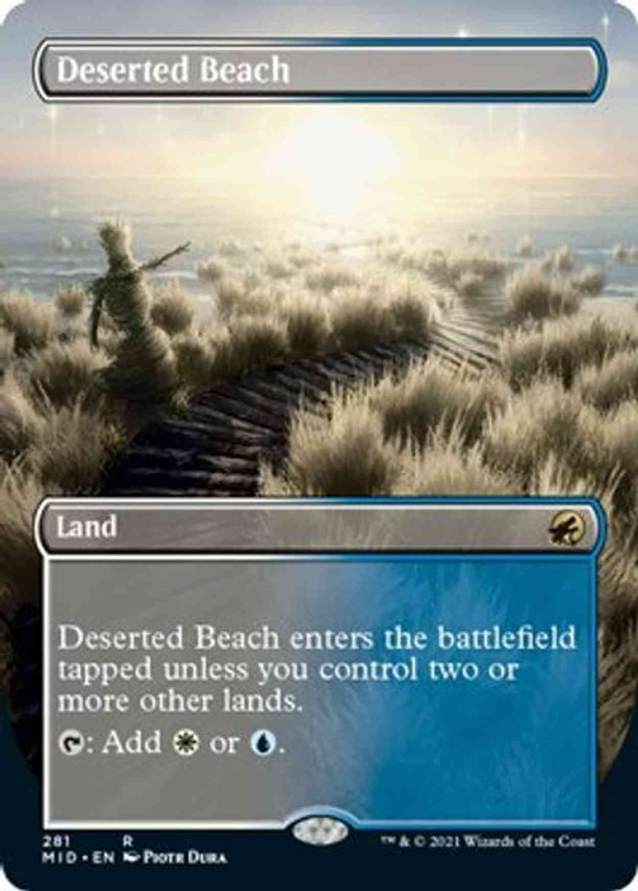 Deserted Beach (Borderless) magic card front