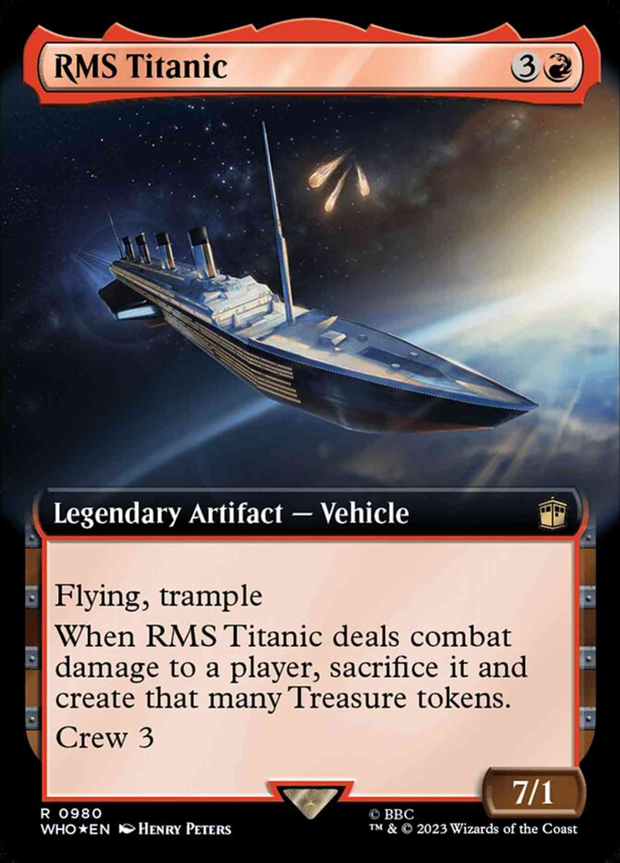 RMS Titanic (Extended Art) (Surge Foil) magic card front