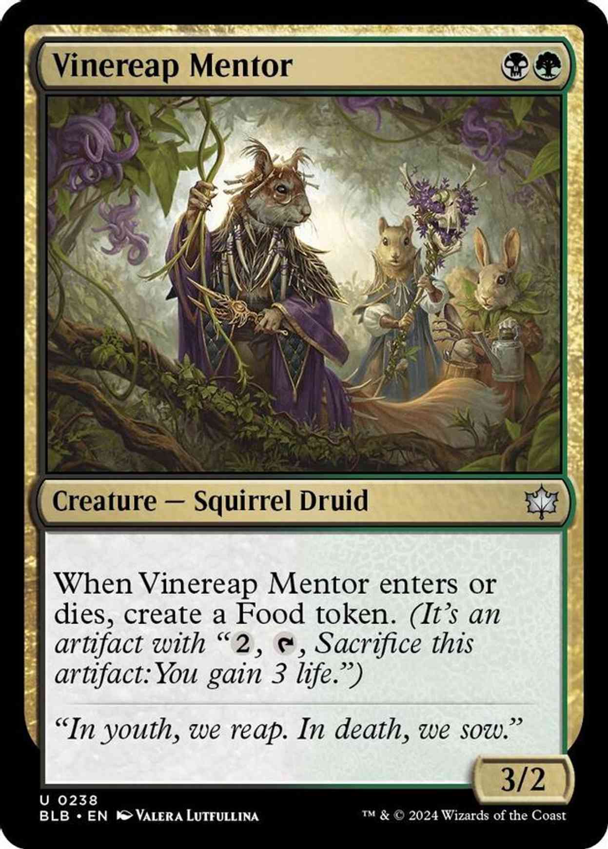 Vinereap Mentor magic card front