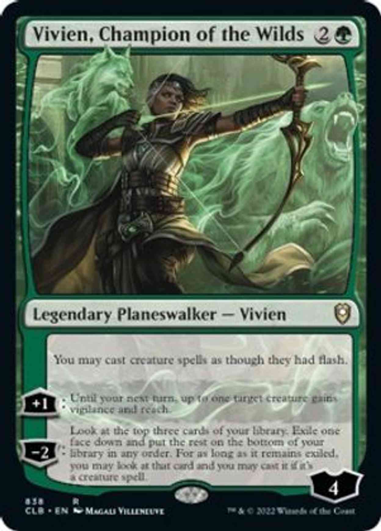 Vivien, Champion of the Wilds magic card front