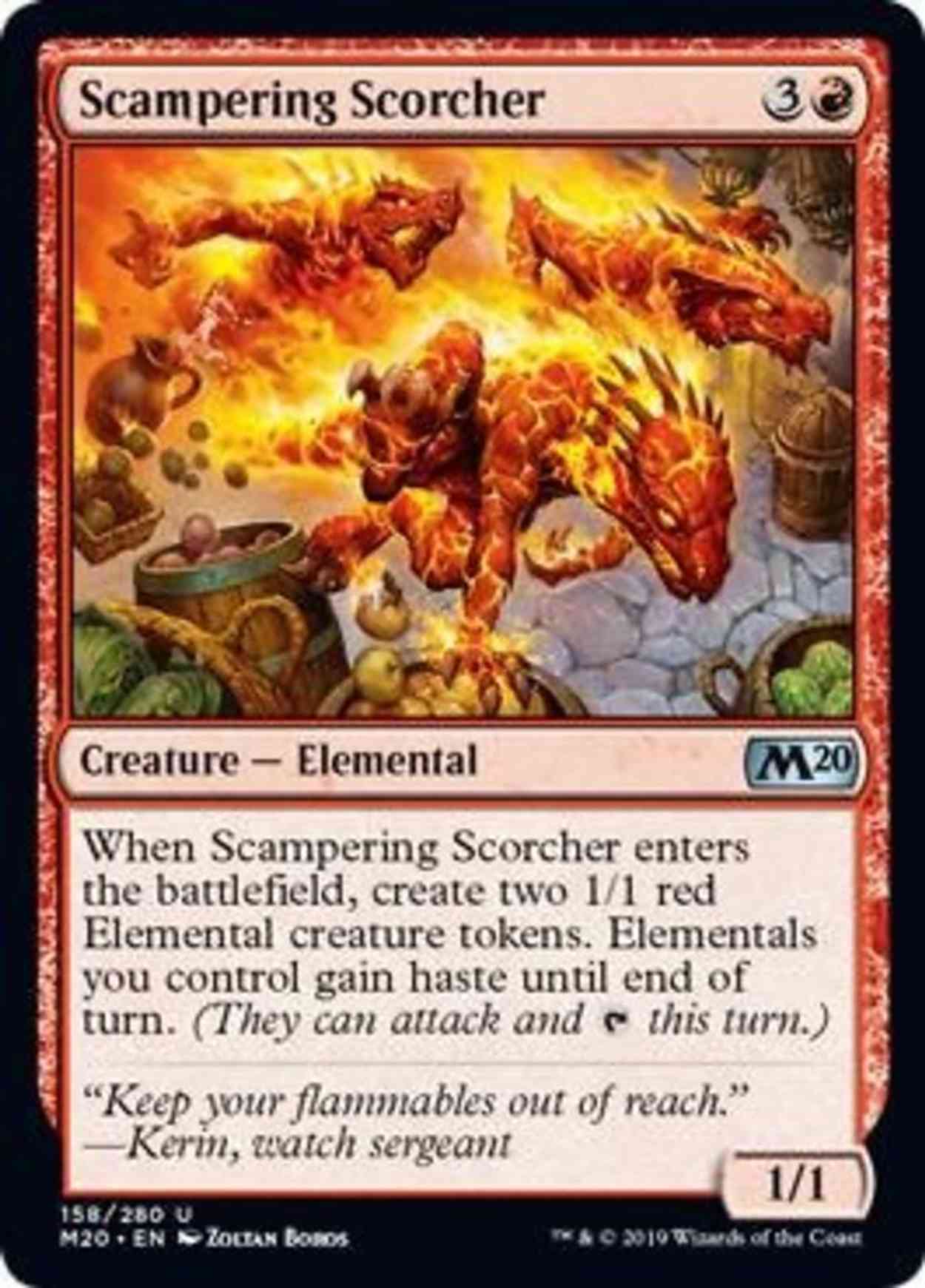 Scampering Scorcher magic card front