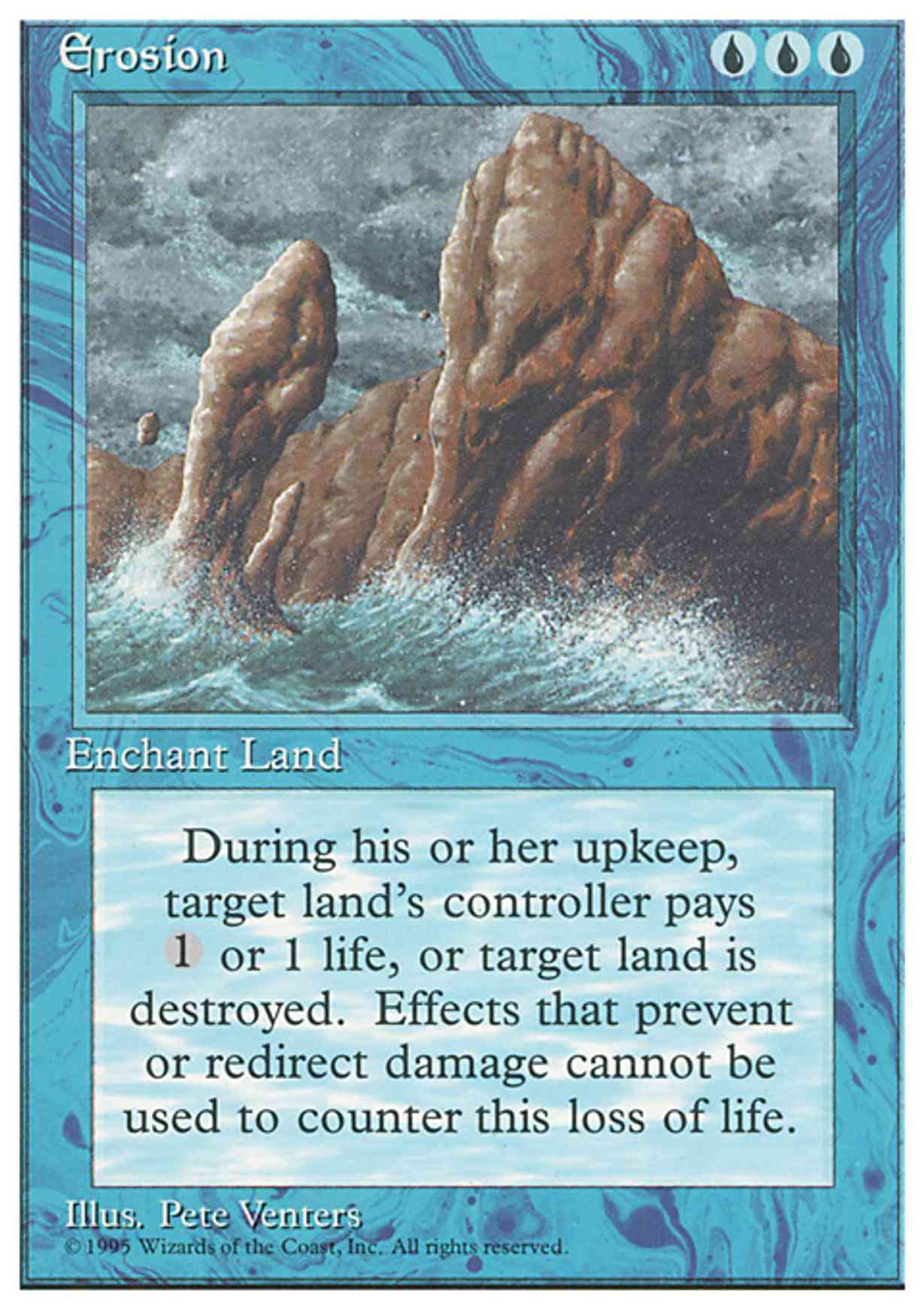 Erosion magic card front