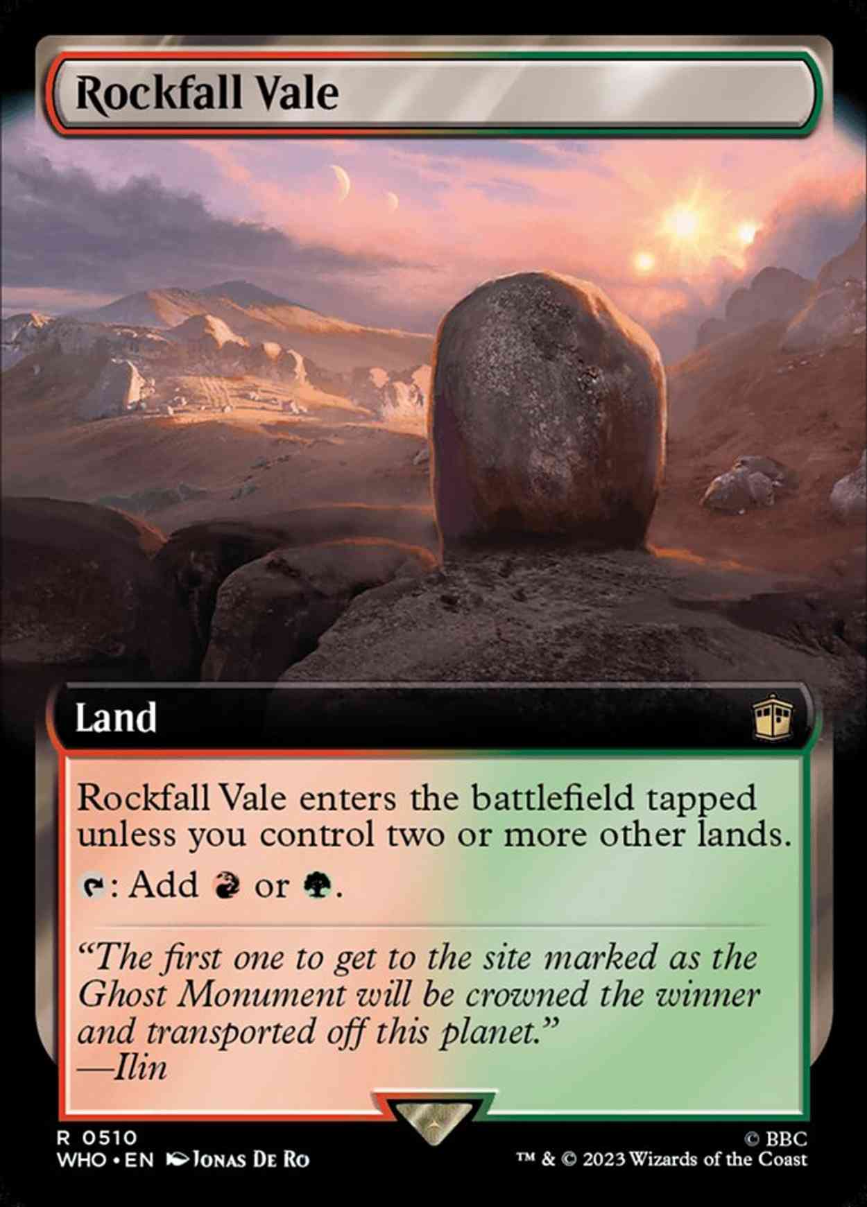 Rockfall Vale (Extended Art) magic card front