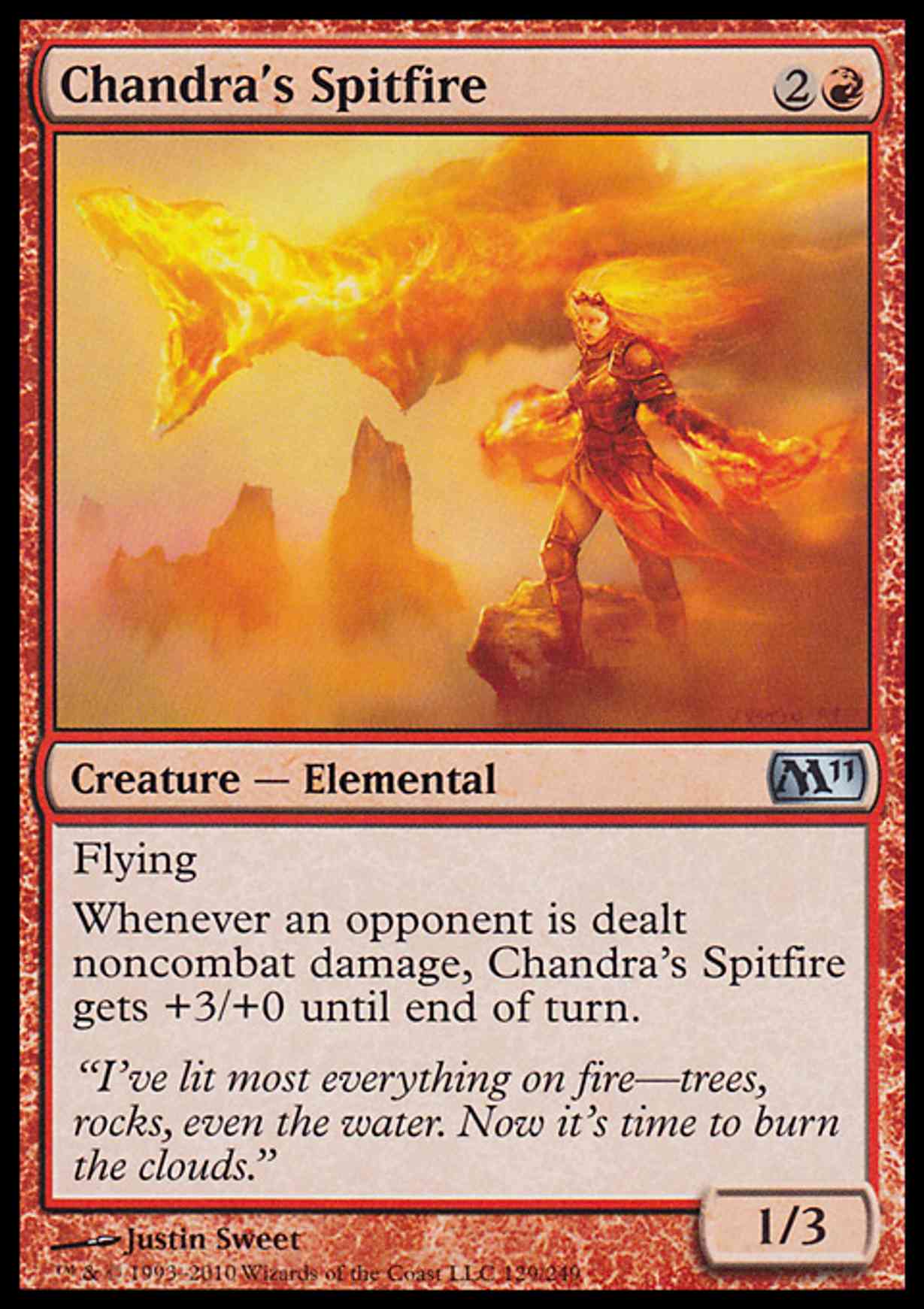 Chandra's Spitfire magic card front