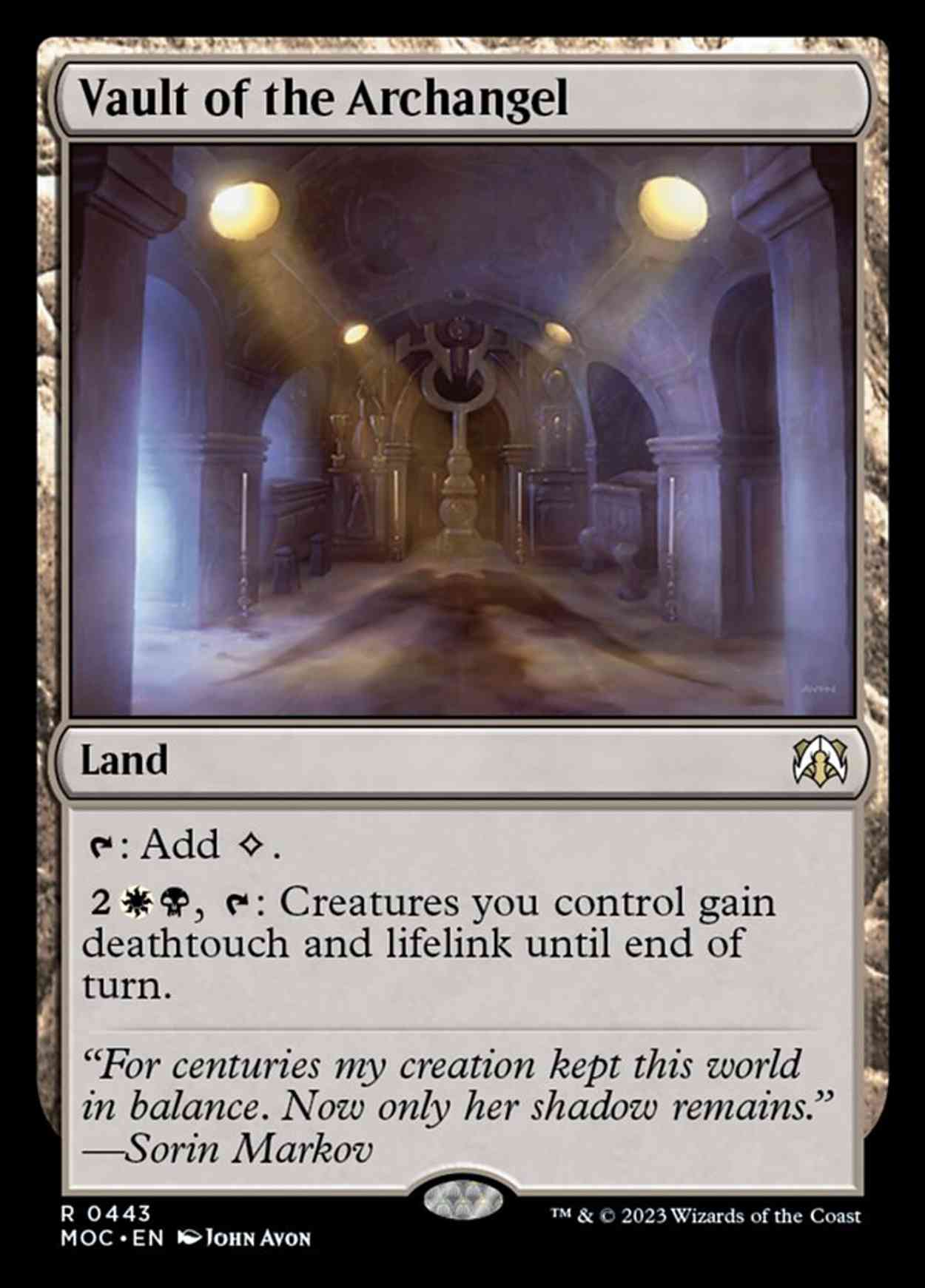 Vault of the Archangel magic card front