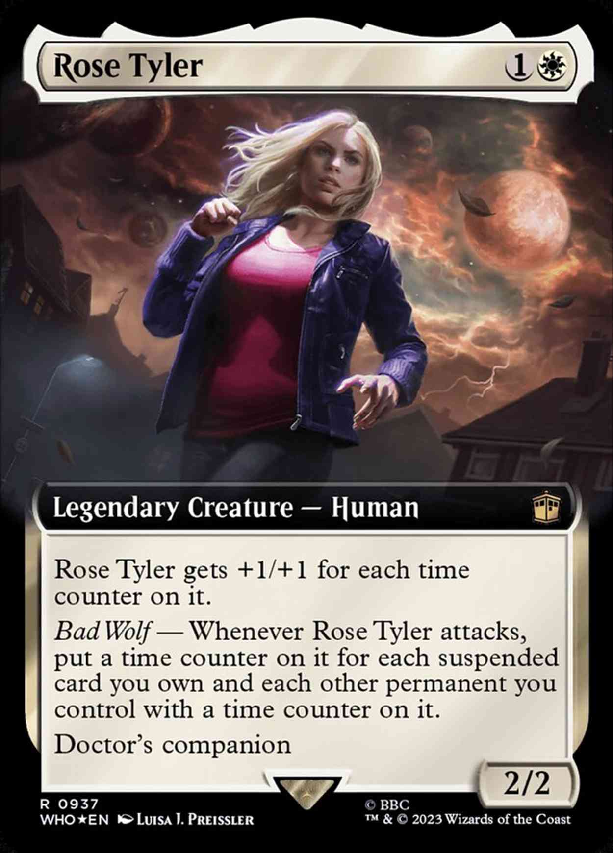 Rose Tyler (Extended Art) (Surge Foil) magic card front