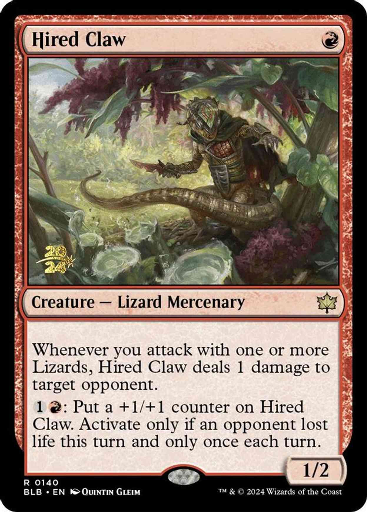 Hired Claw magic card front