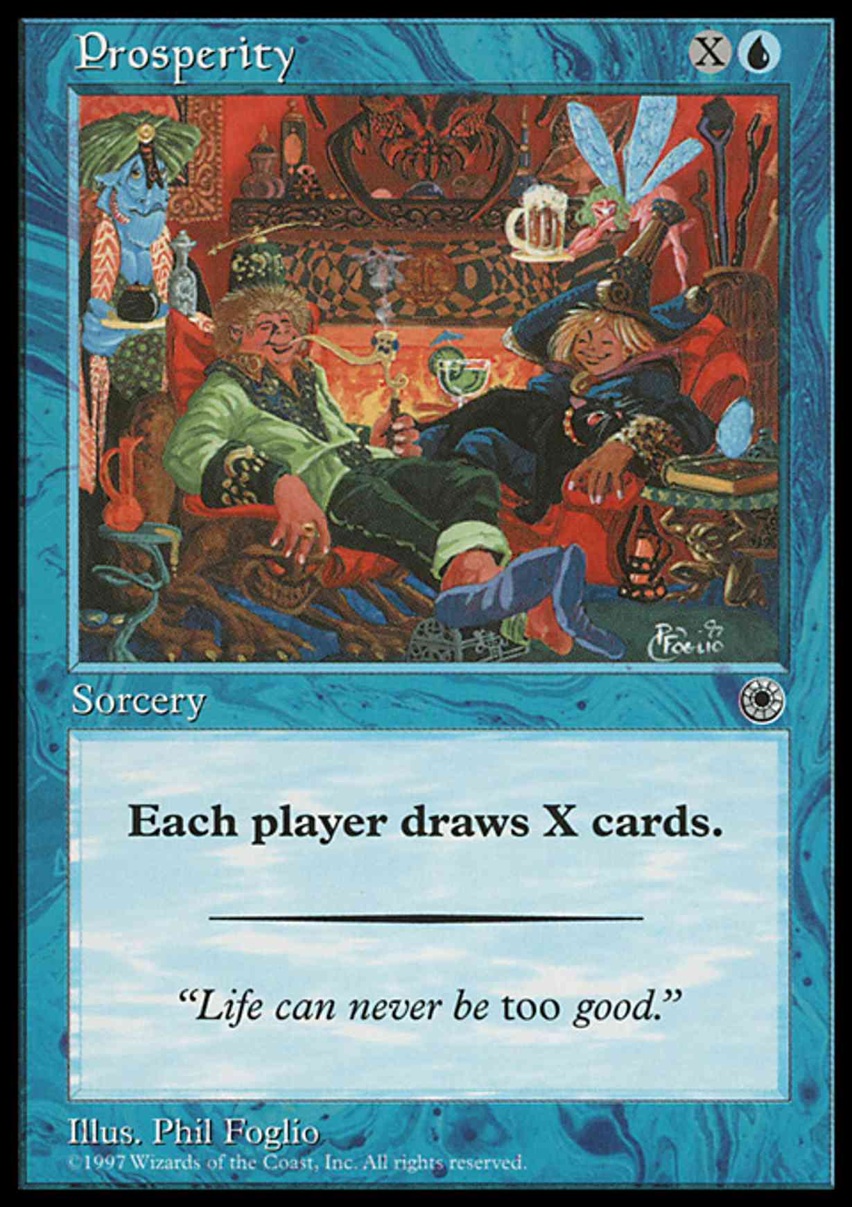 Prosperity magic card front