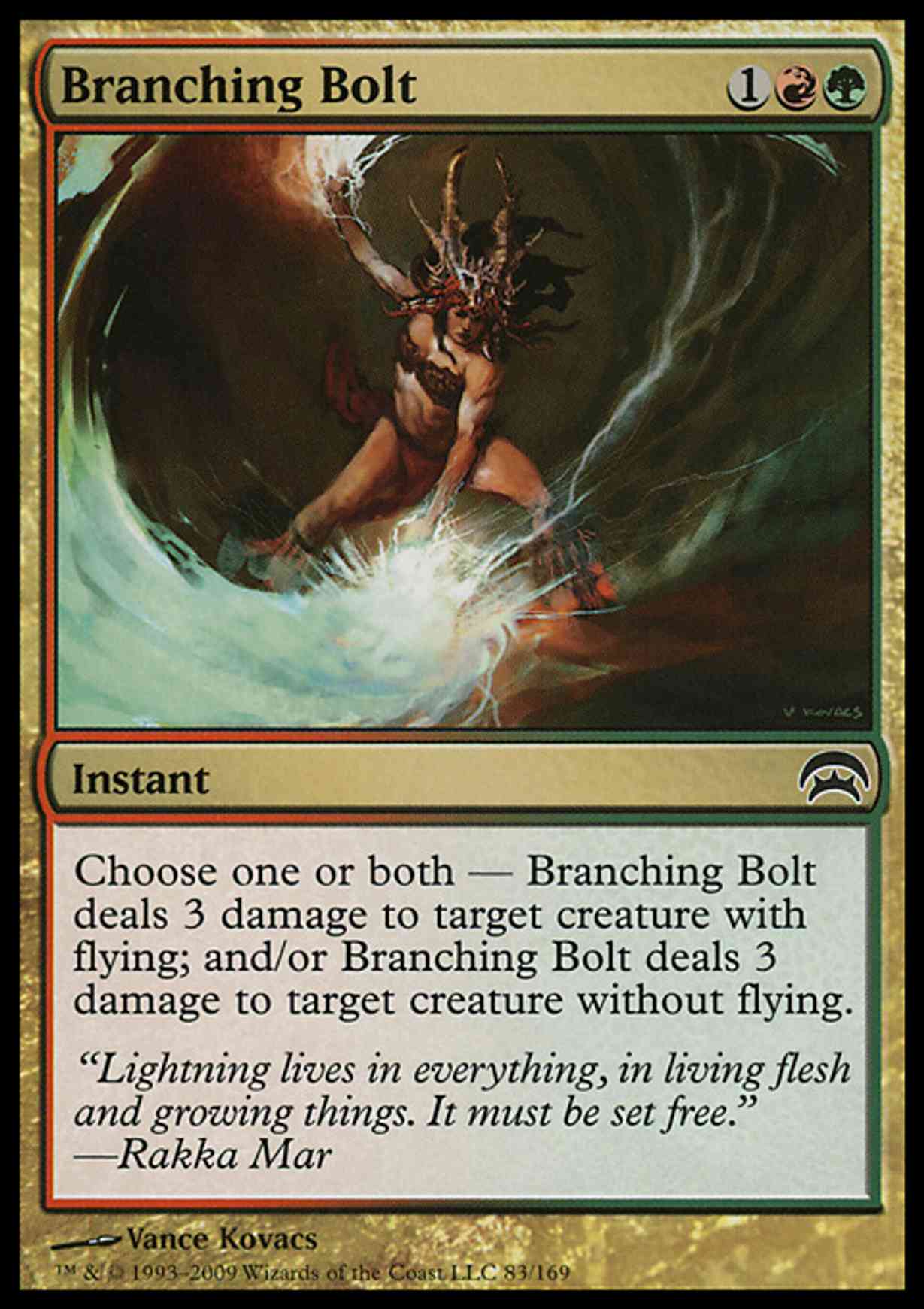 Branching Bolt magic card front