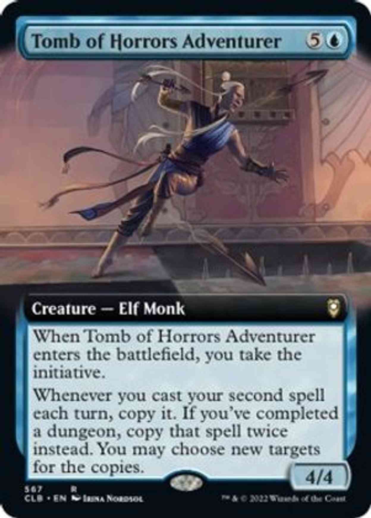 Tomb of Horrors Adventurer (Extended Art) magic card front