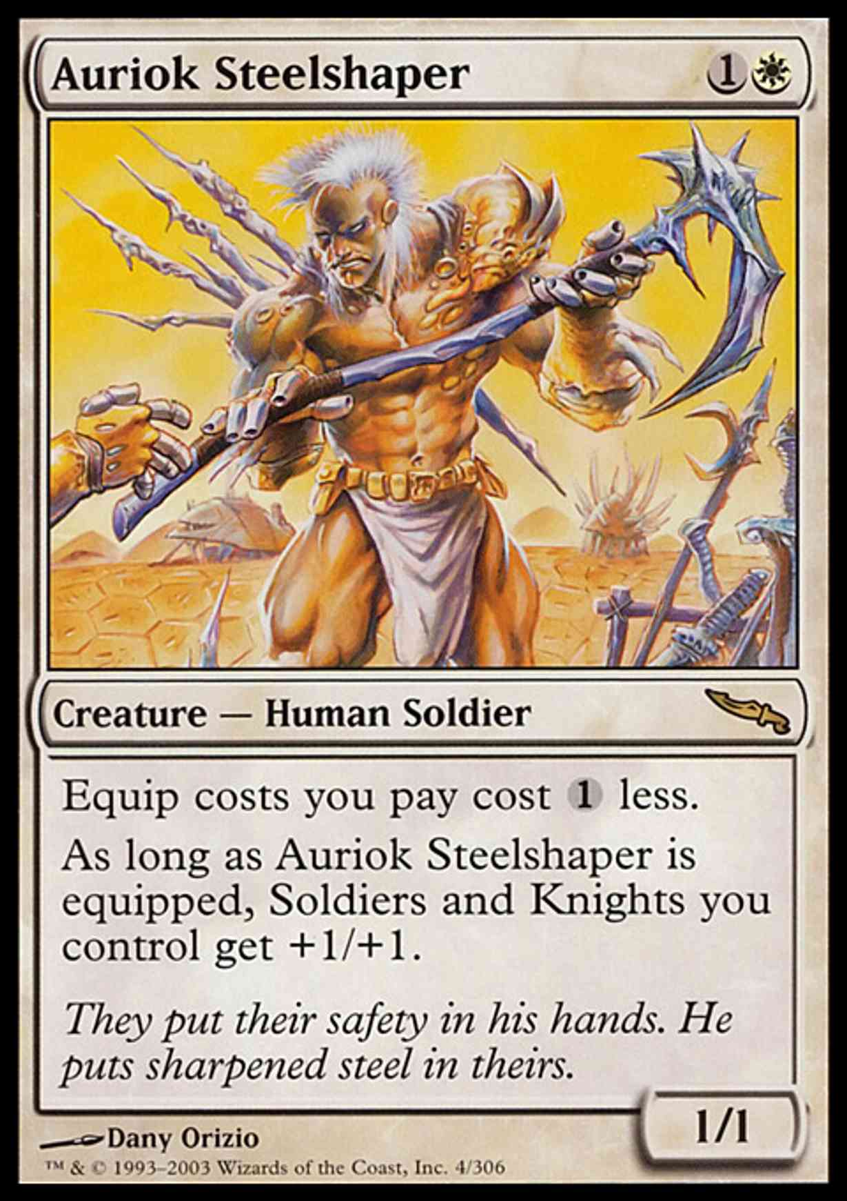 Auriok Steelshaper magic card front