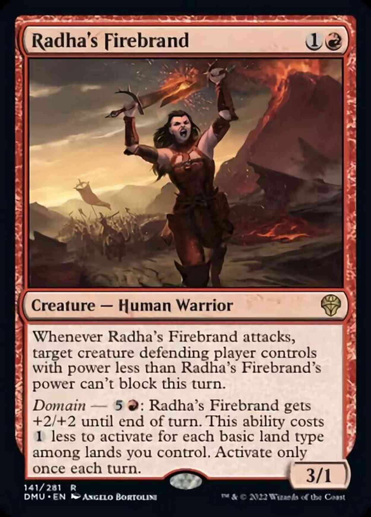 Radha's Firebrand magic card front