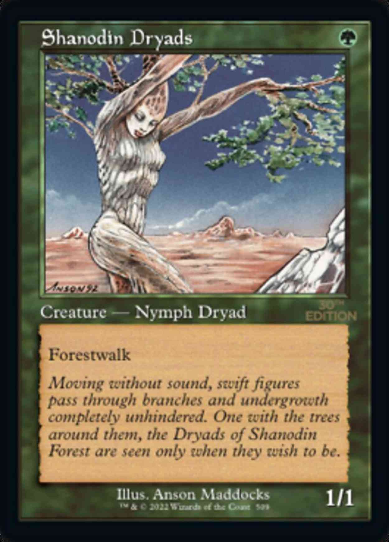 Shanodin Dryads (Retro Frame) magic card front