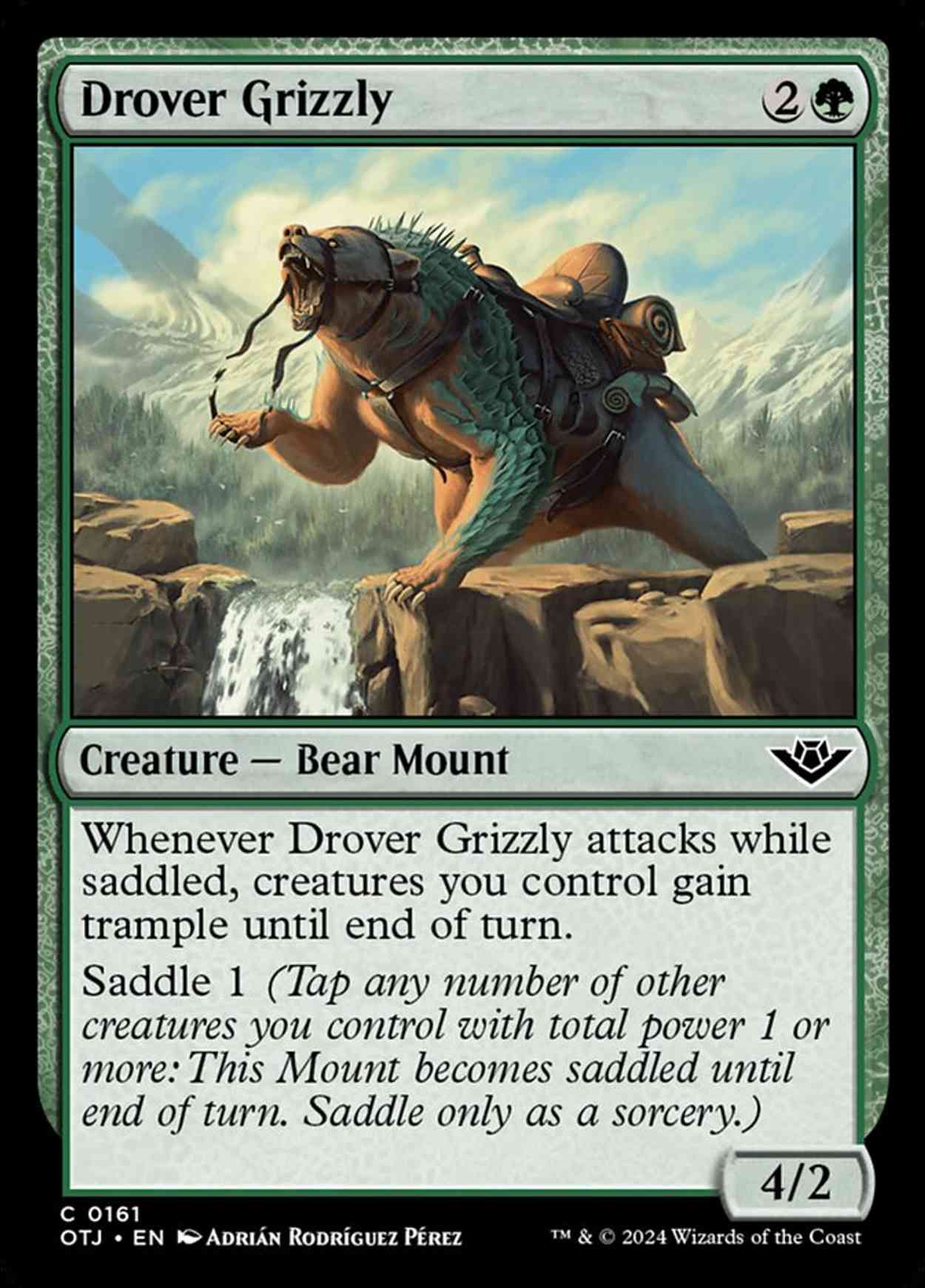 Drover Grizzly magic card front