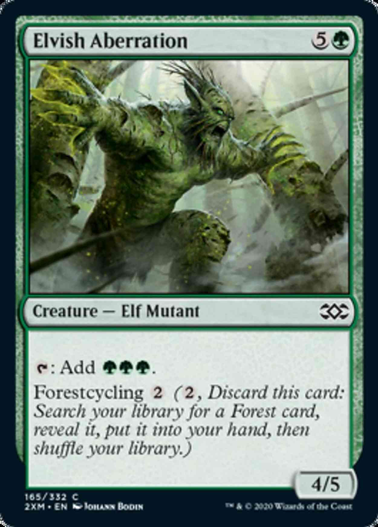 Elvish Aberration magic card front