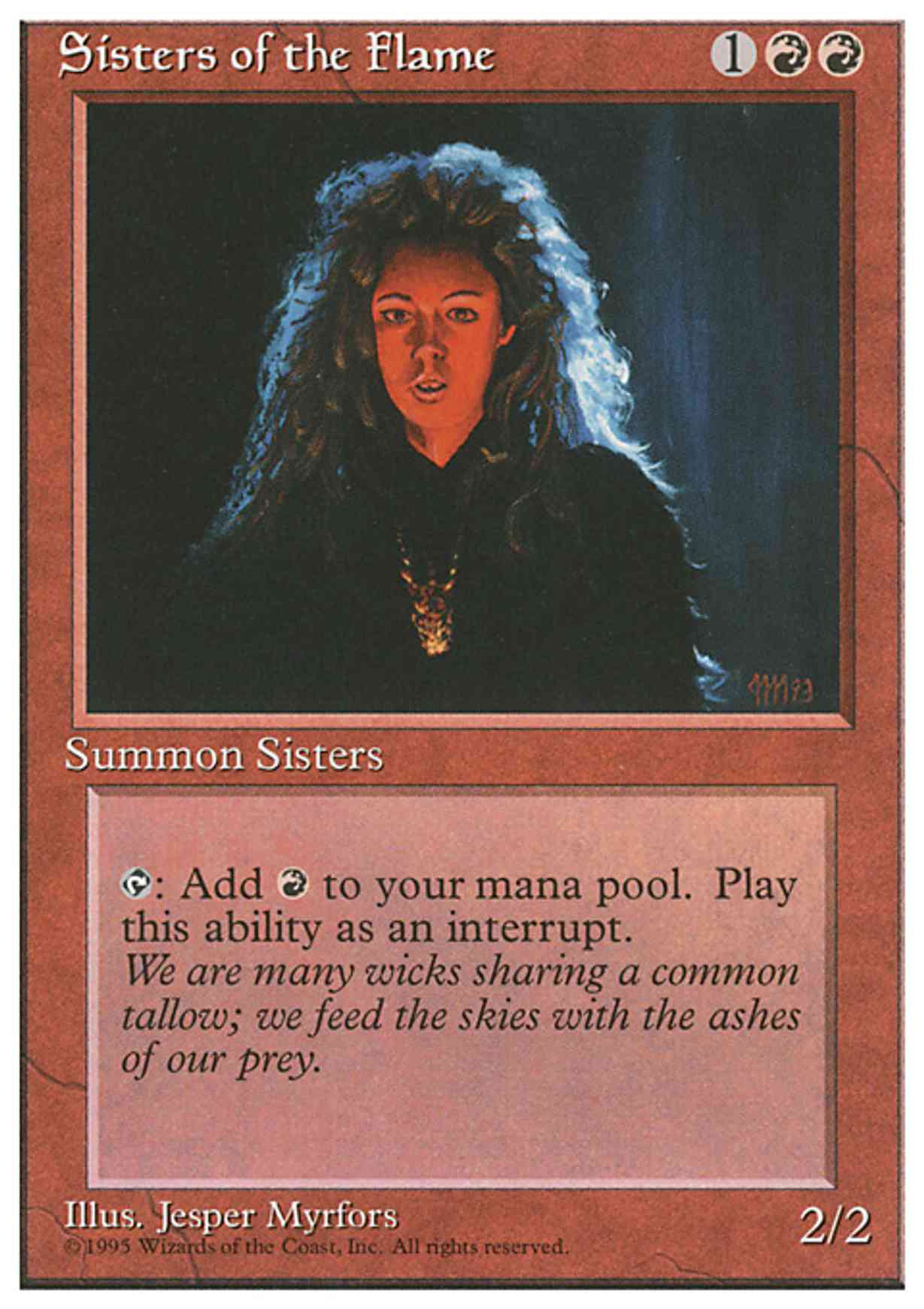 Sisters of the Flame magic card front