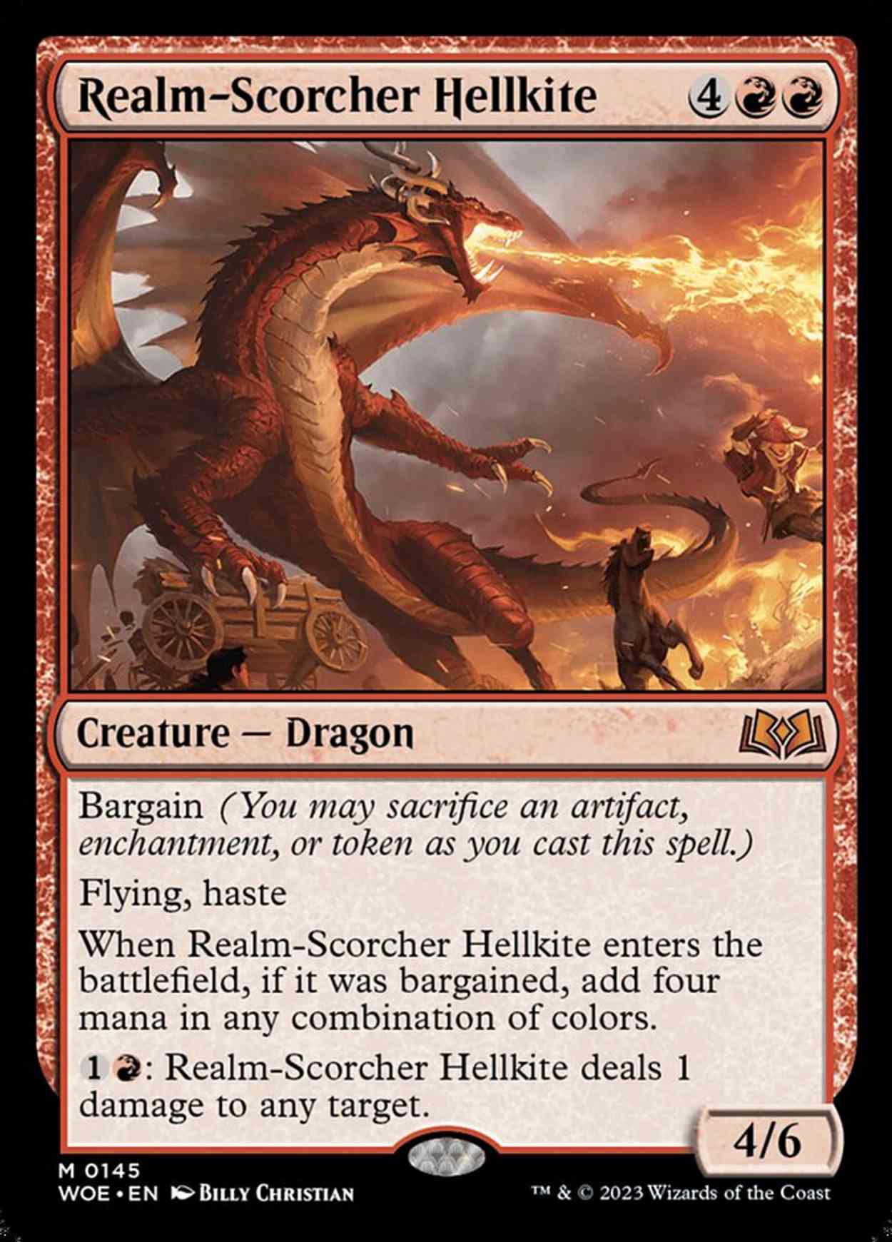 Realm-Scorcher Hellkite magic card front