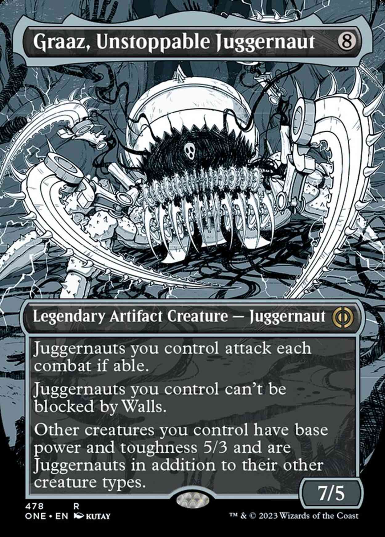 Graaz, Unstoppable Juggernaut (Showcase) (Step-and-Compleat Foil) magic card front