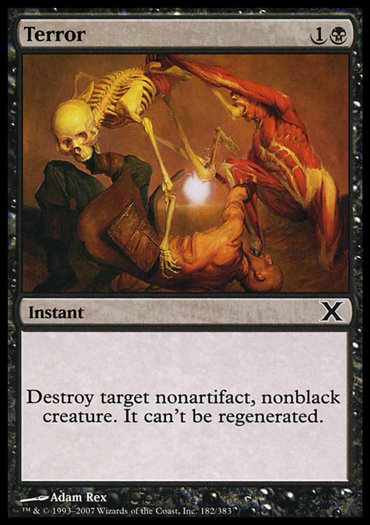Terror magic card front