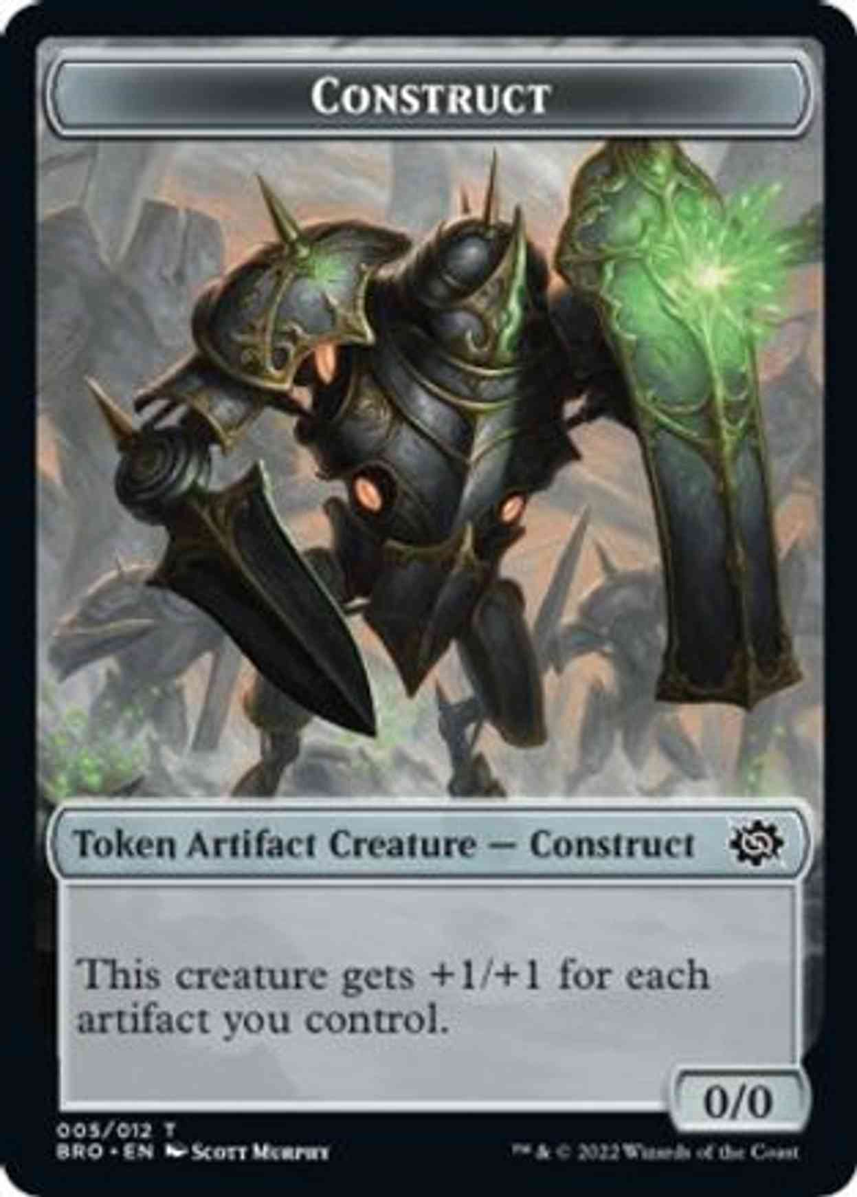 Construct Token (005) magic card front