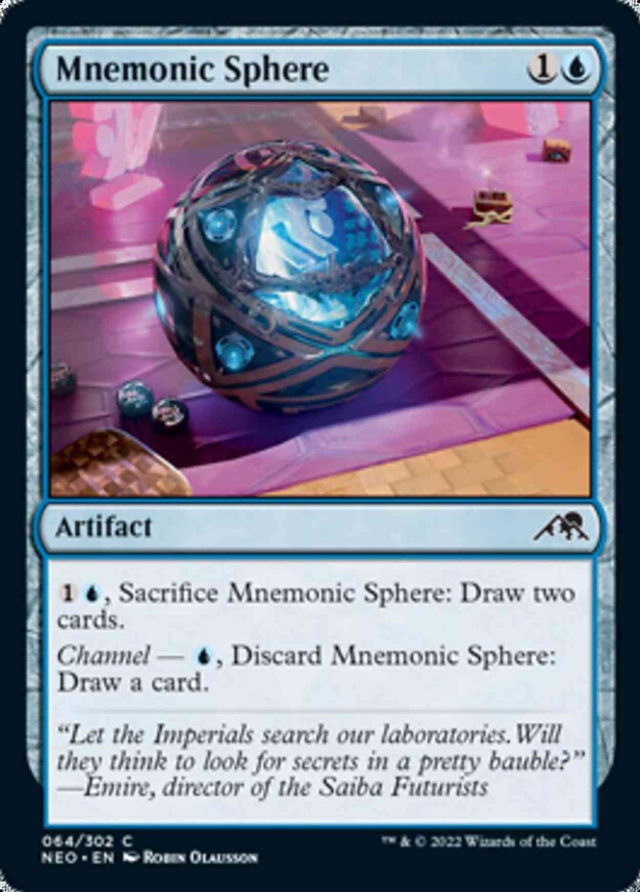 Mnemonic Sphere magic card front