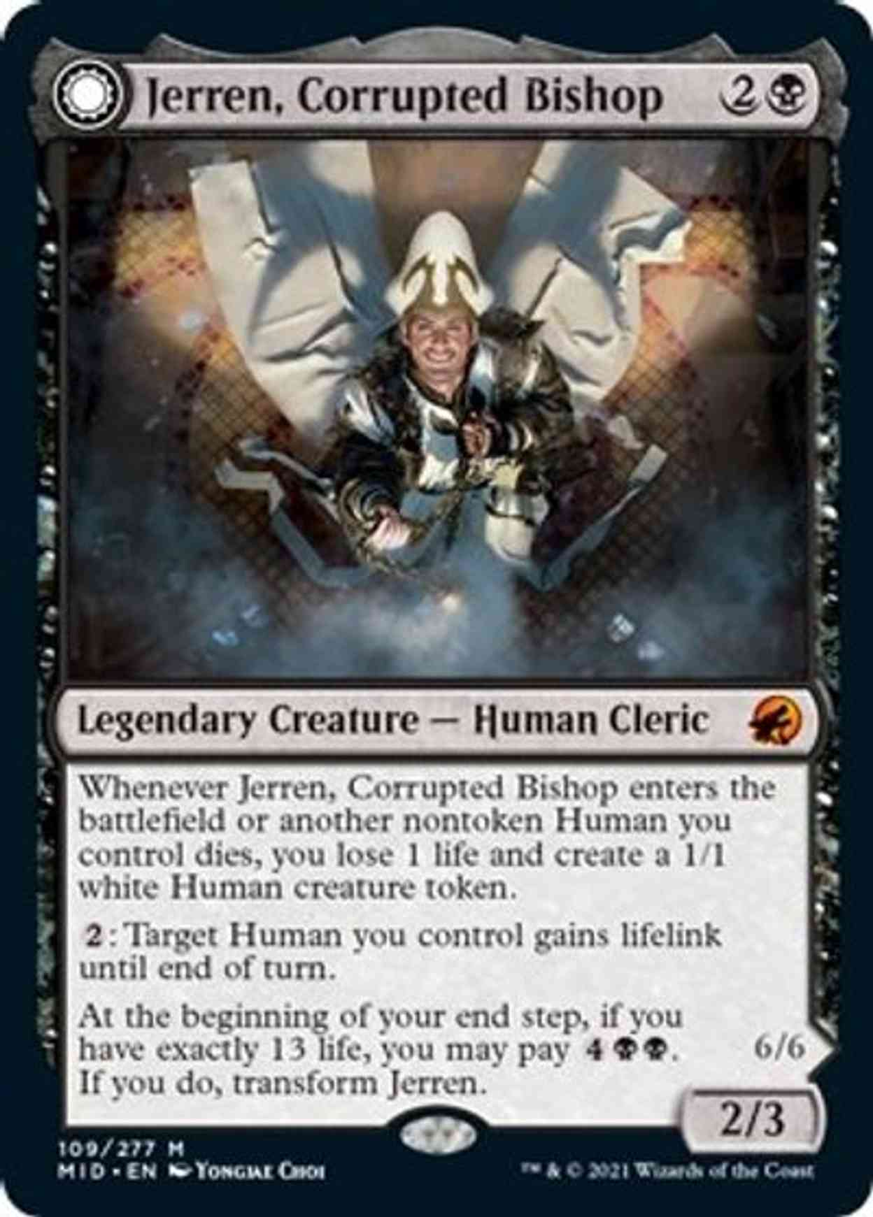 Jerren, Corrupted Bishop magic card front