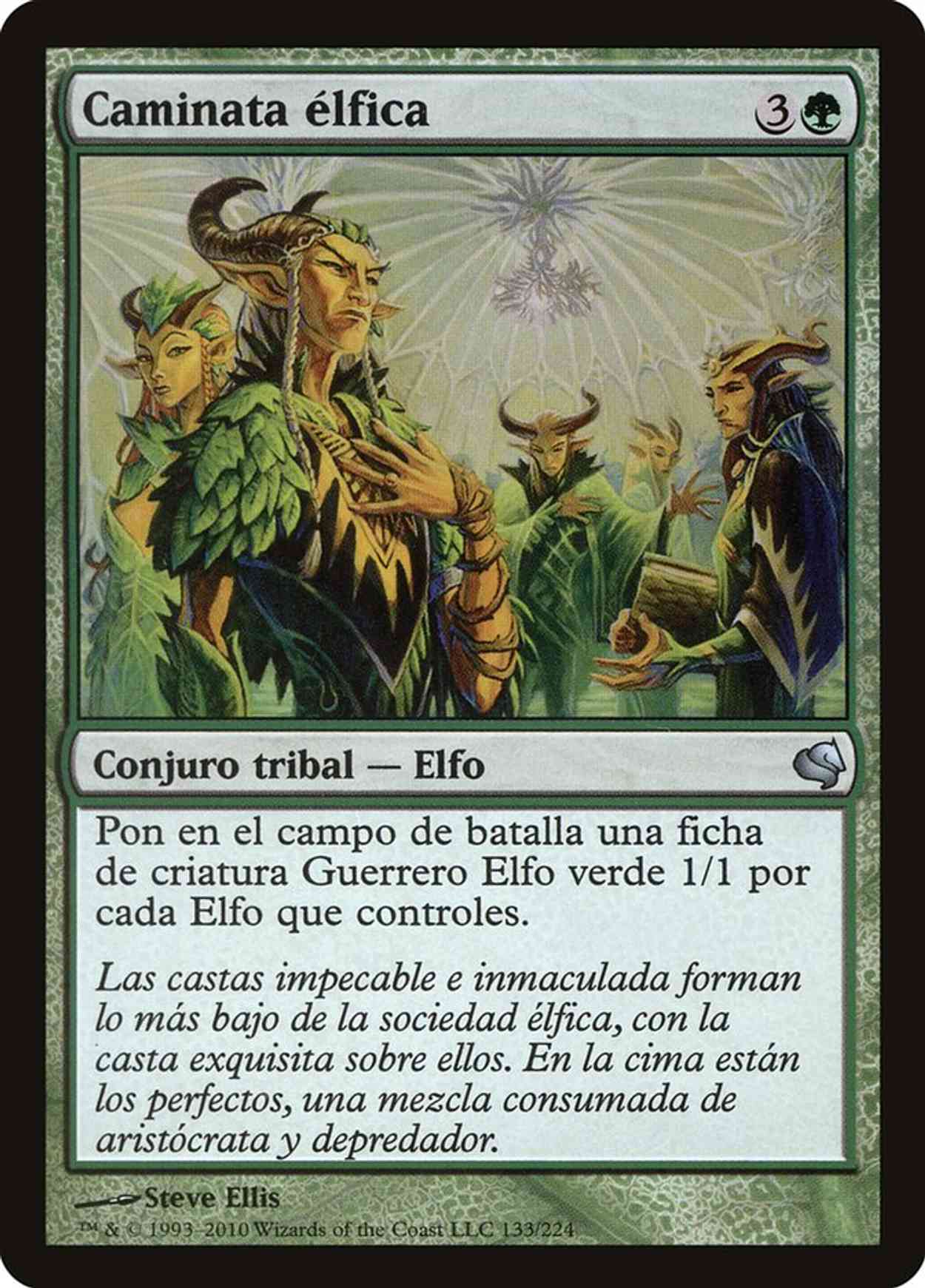 Elvish Promenade (Retro Frame) magic card front