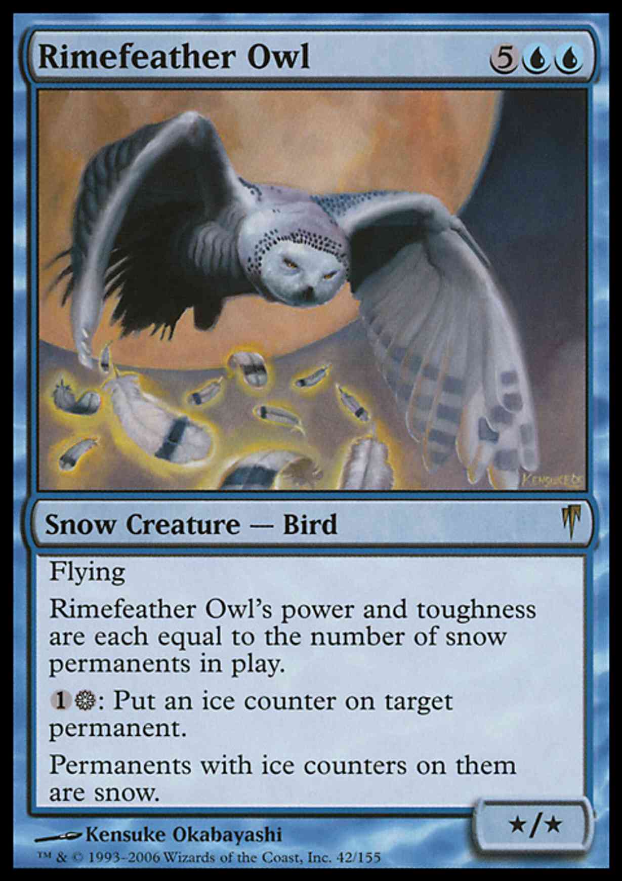 Rimefeather Owl magic card front