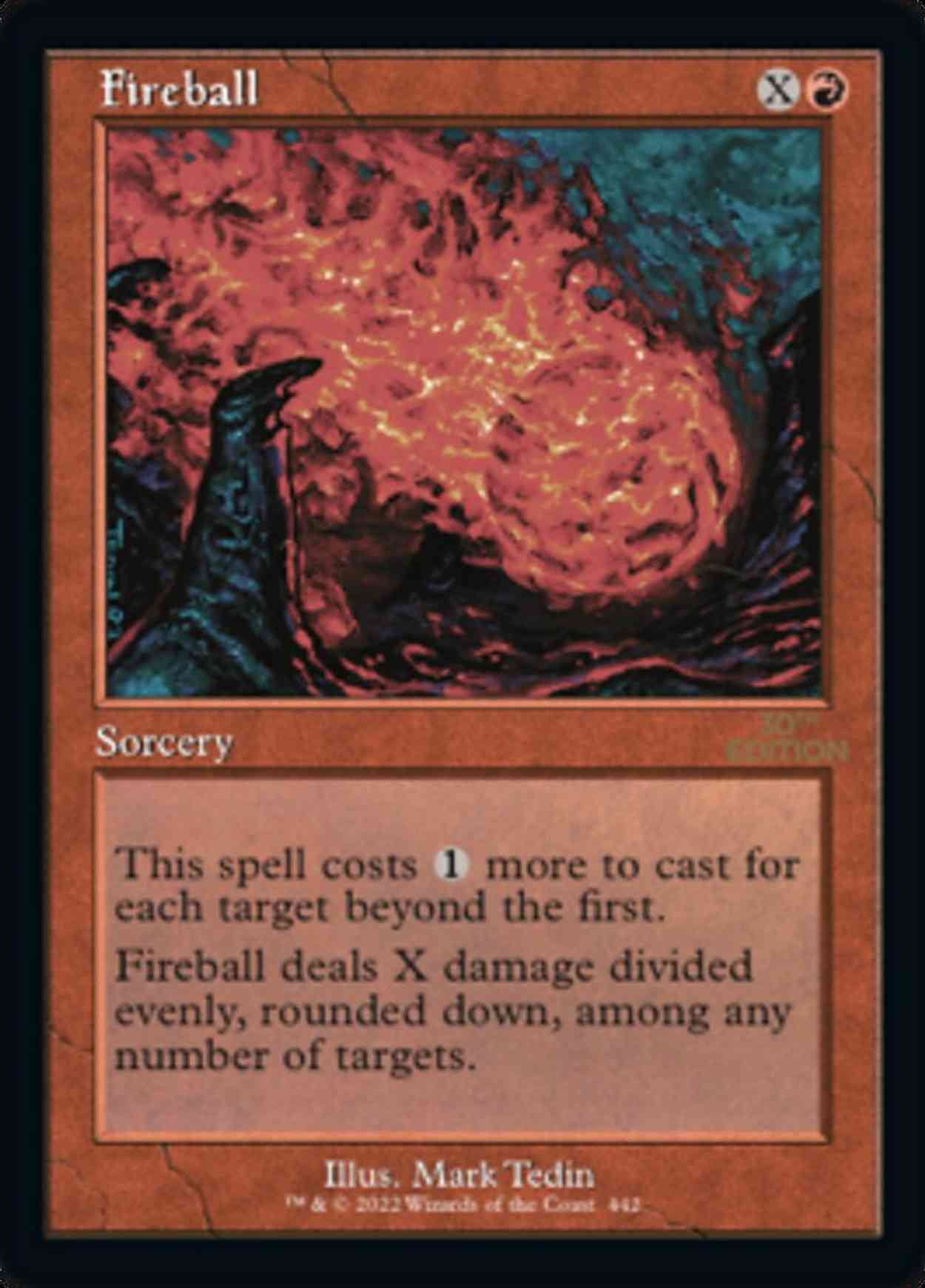 Fireball (Retro Frame) magic card front