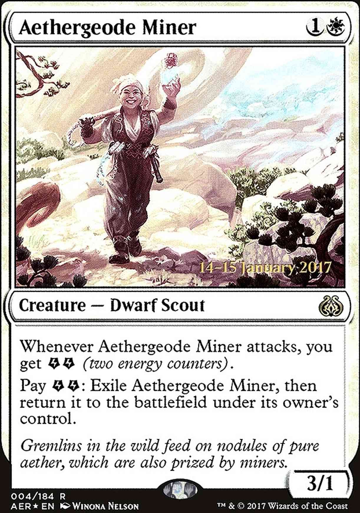 Aethergeode Miner magic card front
