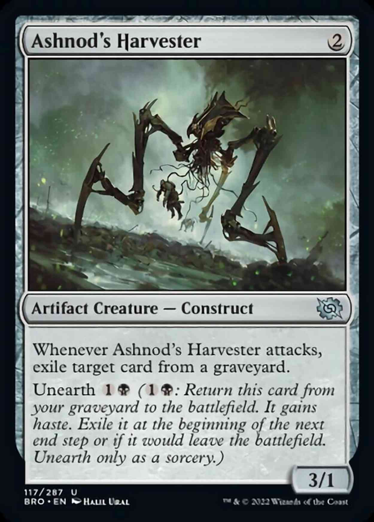 Ashnod's Harvester magic card front