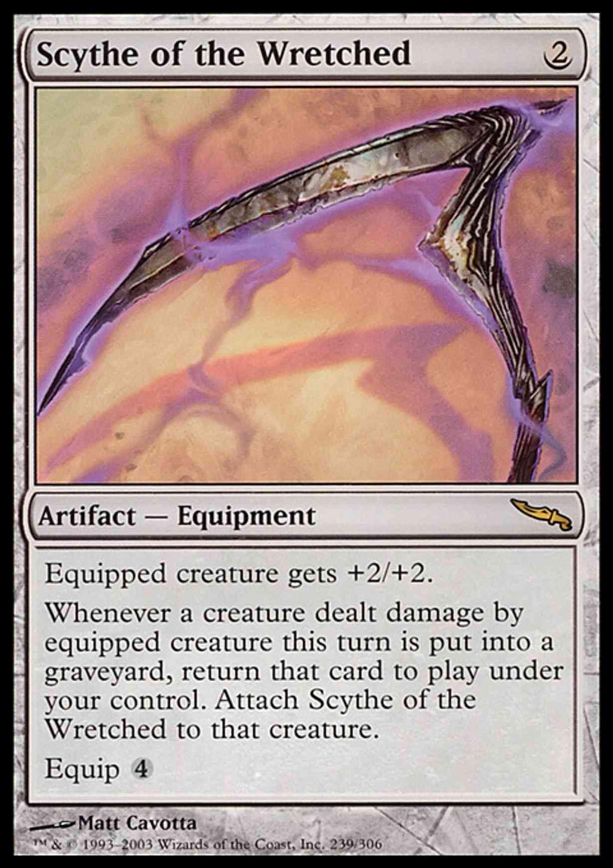 Scythe of the Wretched magic card front