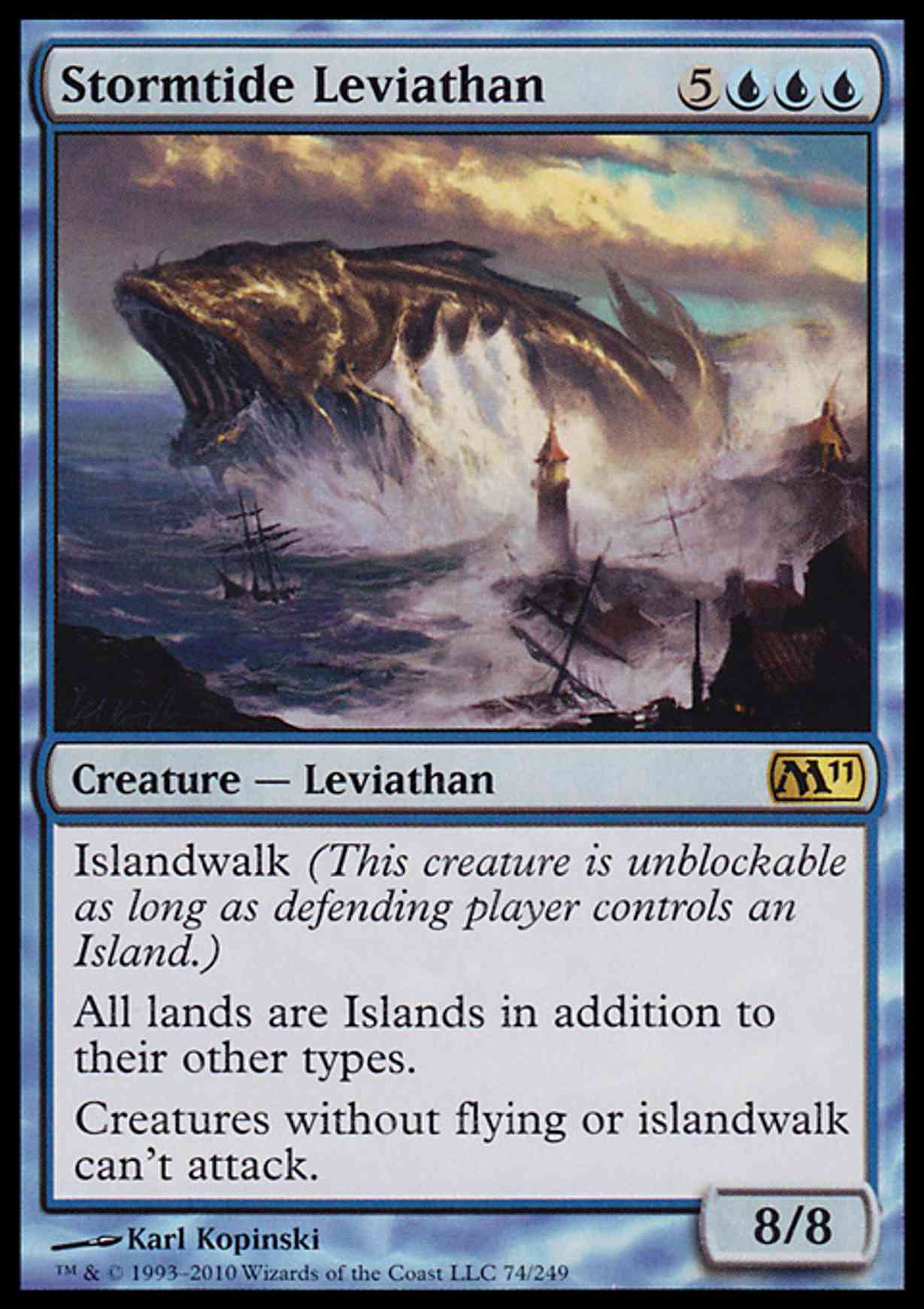 Stormtide Leviathan magic card front