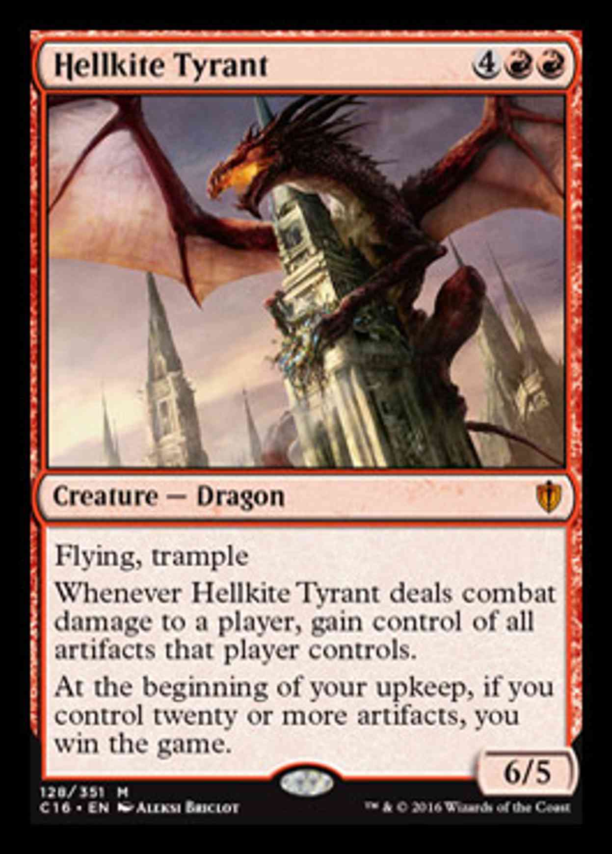 Hellkite Tyrant magic card front