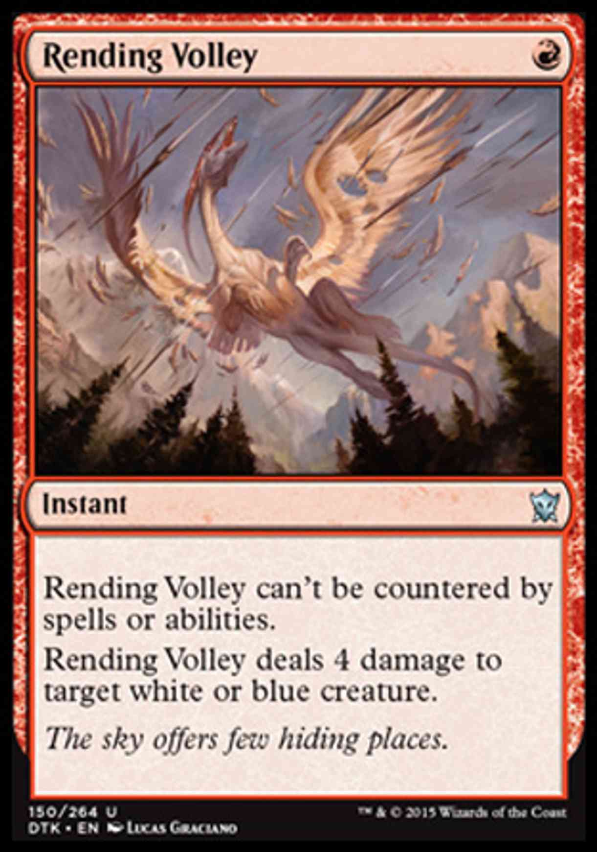 Rending Volley magic card front