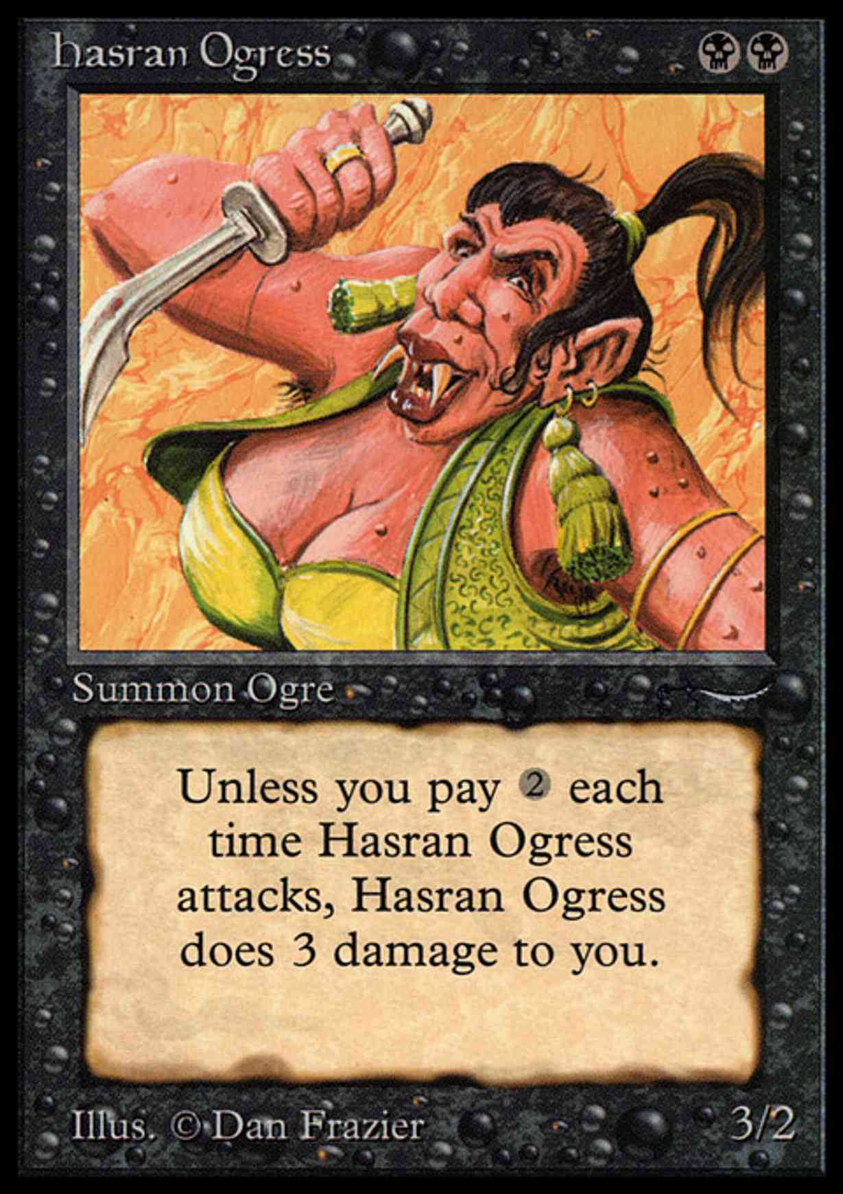 Hasran Ogress magic card front