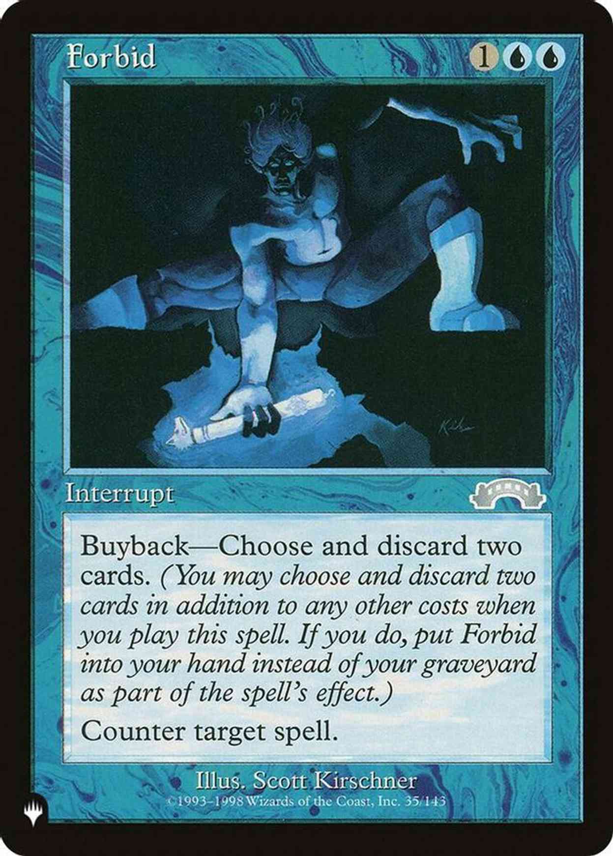 Forbid magic card front