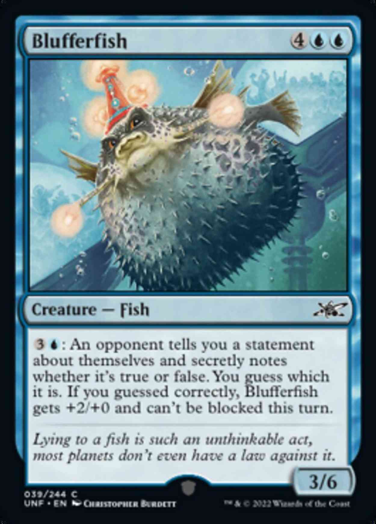Blufferfish magic card front
