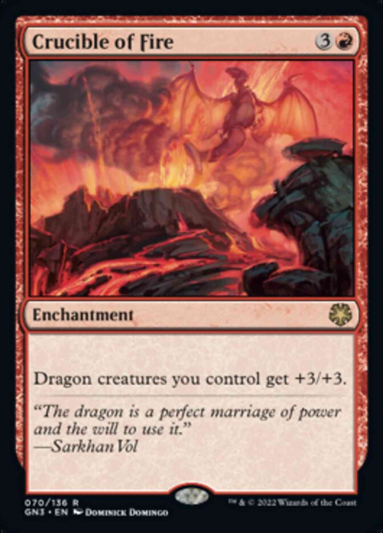 Crucible of Fire magic card front