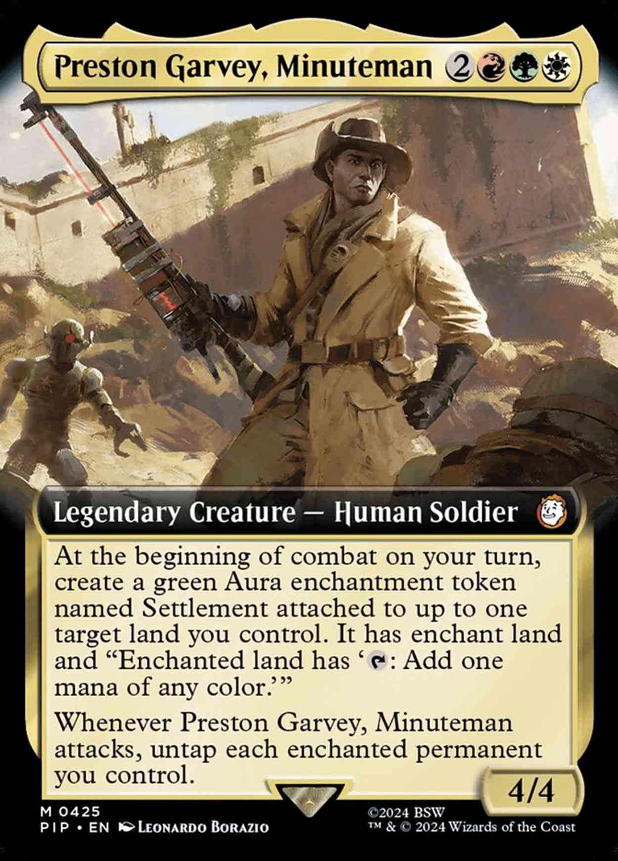 Preston Garvey, Minuteman (Extended Art) magic card front