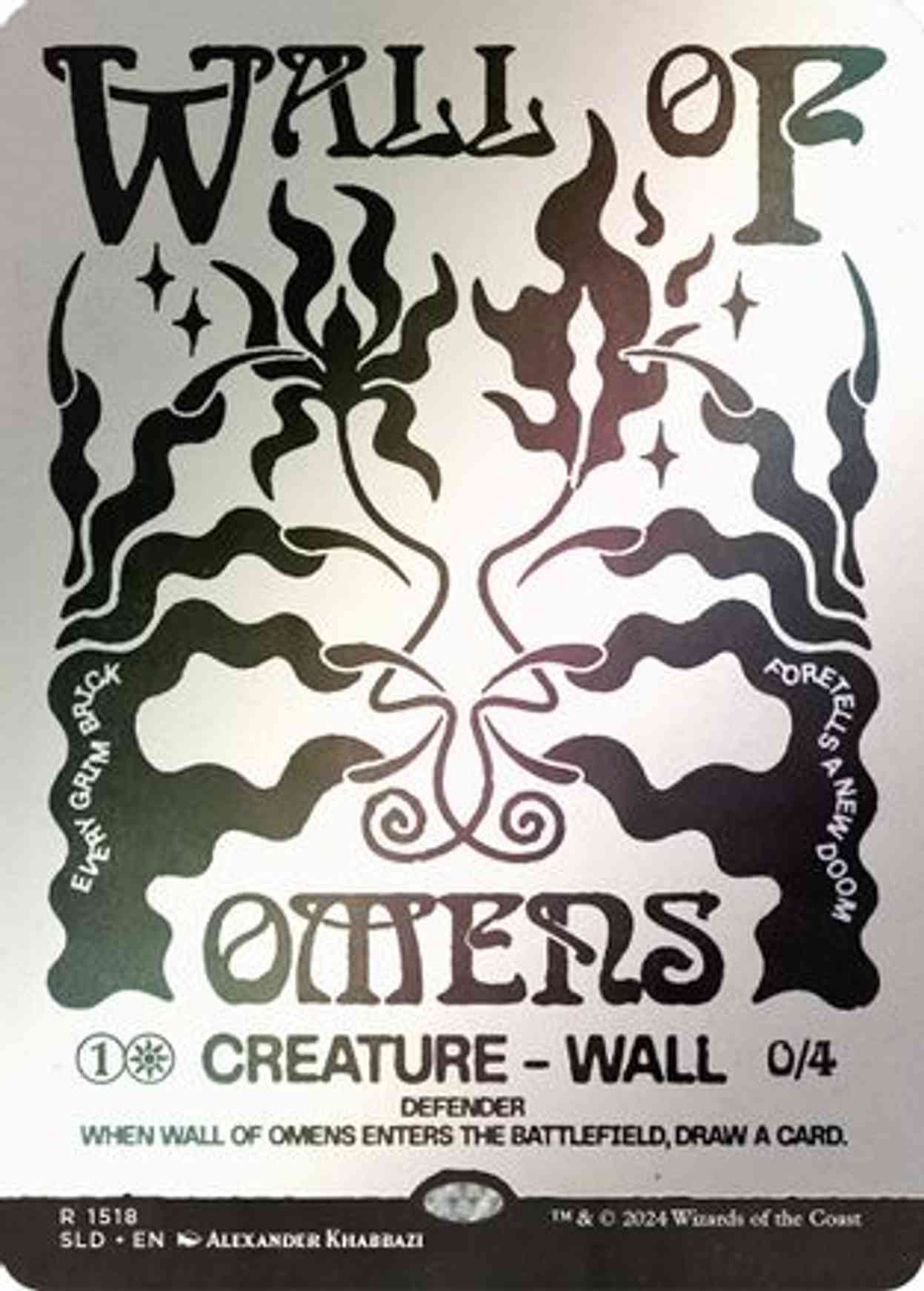 Wall of Omens (Rainbow Foil) magic card front