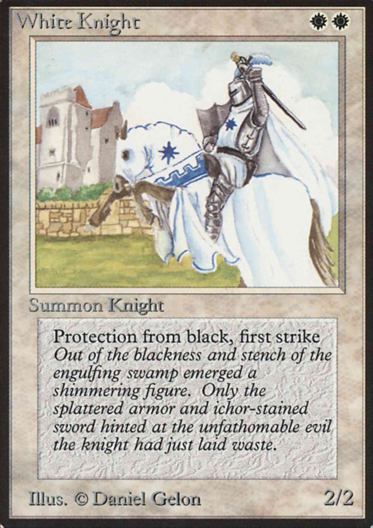 White Knight magic card front