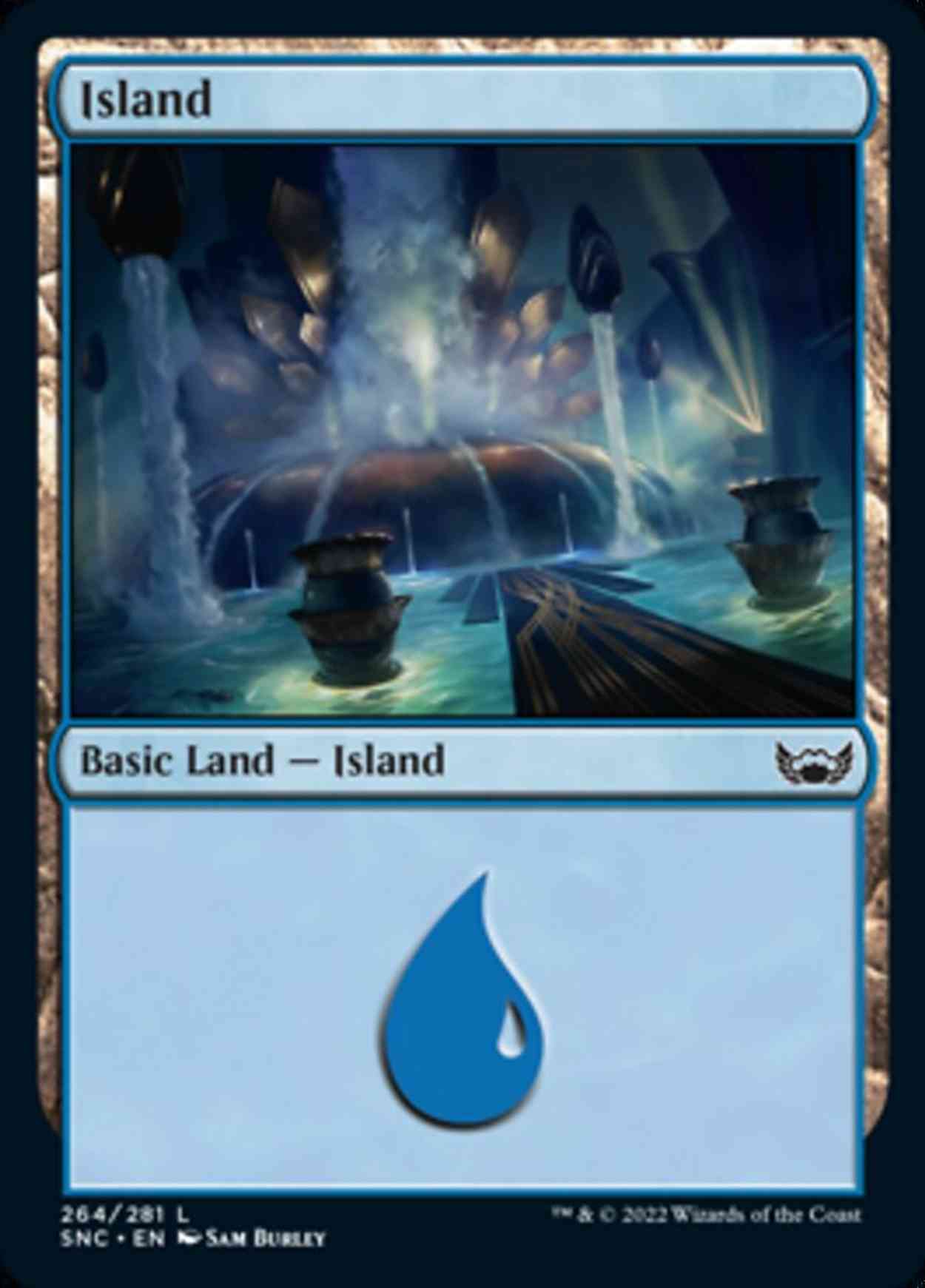 Island (264) magic card front
