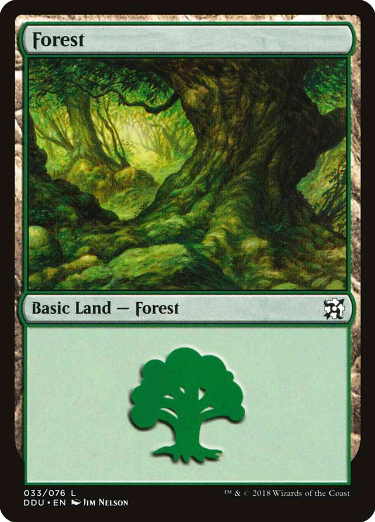 Forest (33) magic card front