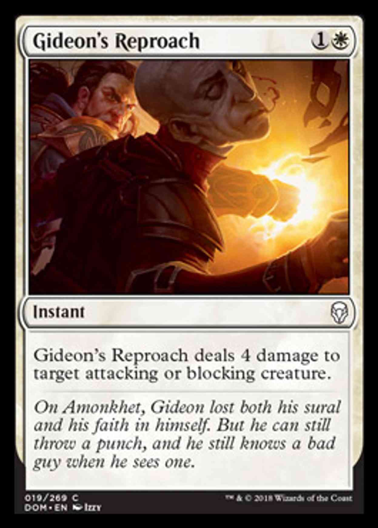 Gideon's Reproach magic card front