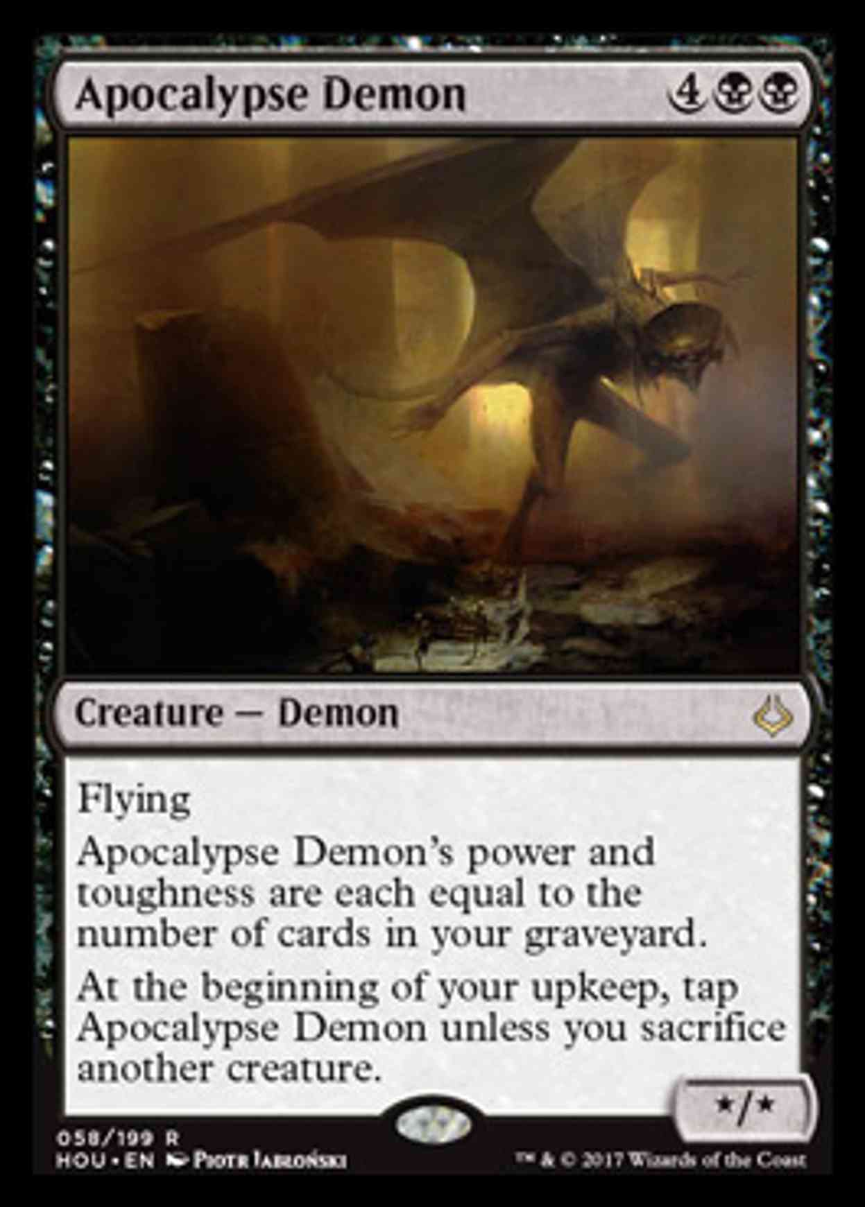 Apocalypse Demon magic card front